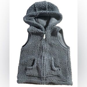Carter’s Just One You Baby Toddler Boy Girl Hooded Sherpa Vest Grey 18M